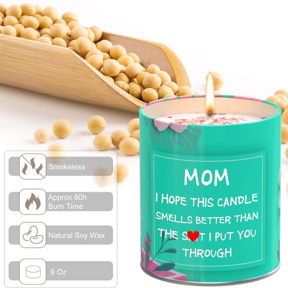 Soy Candle - "Mom, I Hope This Candle Smells Better Smells Better Than Theπ© " - Picture 2 of 5